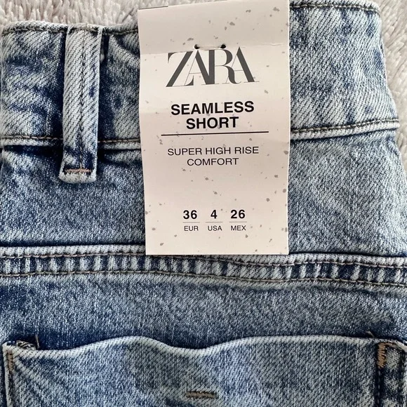 Zara Blue Jean Shorts Casual Style - Picture 5 of 5